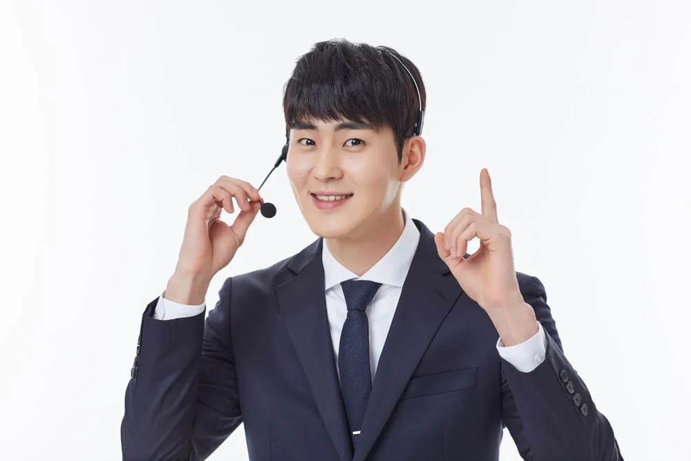 대구당일일수 접수 순서를 전화로 안내하는 상담 담당자